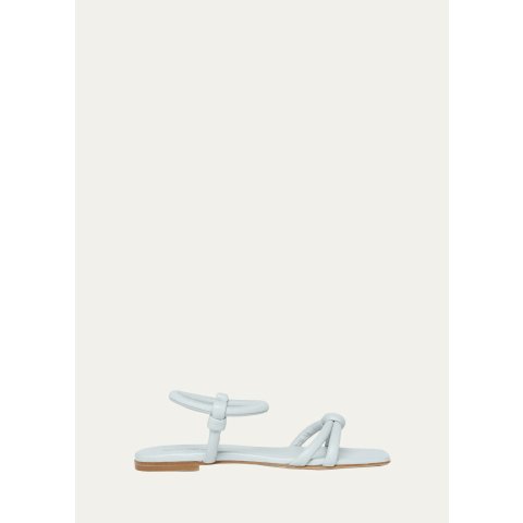 Gianvito RossiJuno Leather Flat Sandals