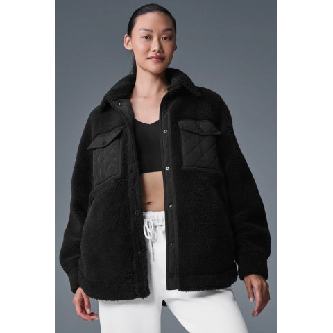 alo yogaSherpa Edge Shacket
