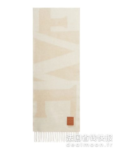 Loewe羊绒提花标志围巾