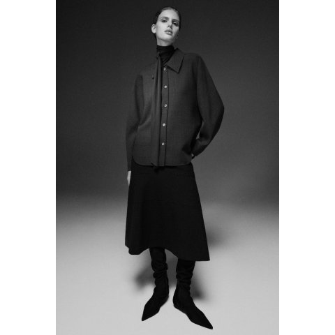 COSCurved A-Line Midi Skirt