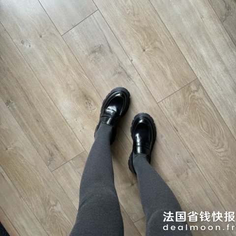 Alexander McQueen@古岛酱 黑色皮革乐福鞋