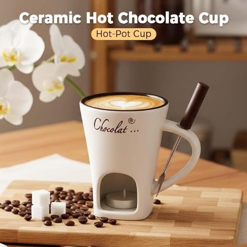 Schokofondue 玻璃巧克力锅 200ml 白色