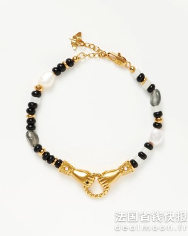 Missoma宝石串珠手链 金色