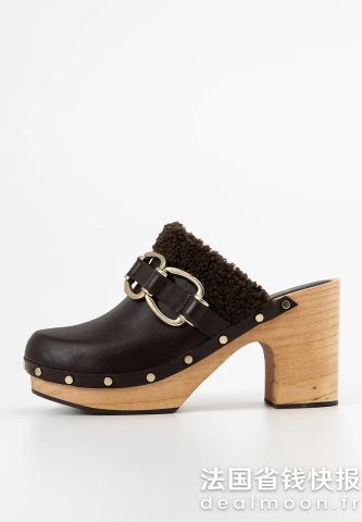 Maje直接29折Clogs 黑色拖鞋