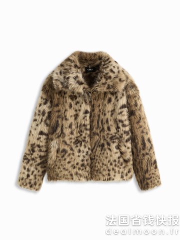 Faux Fur 豹纹宽松外套