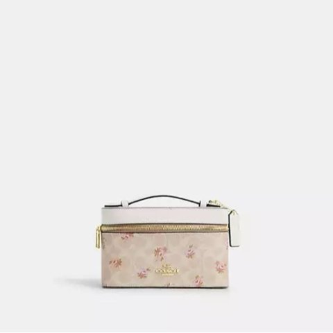 CoachCosmetic Case with Cherry Print