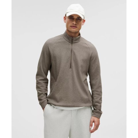 Double-Knit 半拉链棉质外套