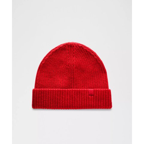 Close-Fit 羊毛混纺罗纹针织帽