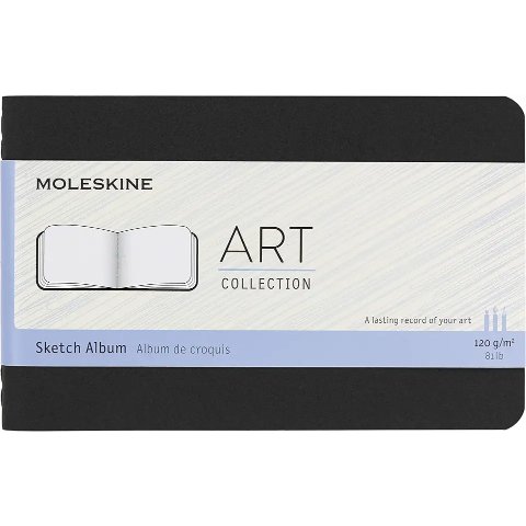 MoleskineArt 黑色硬面素描本 9x14cm