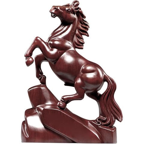 Wooden 红马生肖摆件 2026年