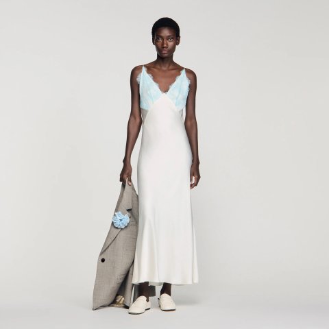 SandroLingerie-Style Maxi Dress