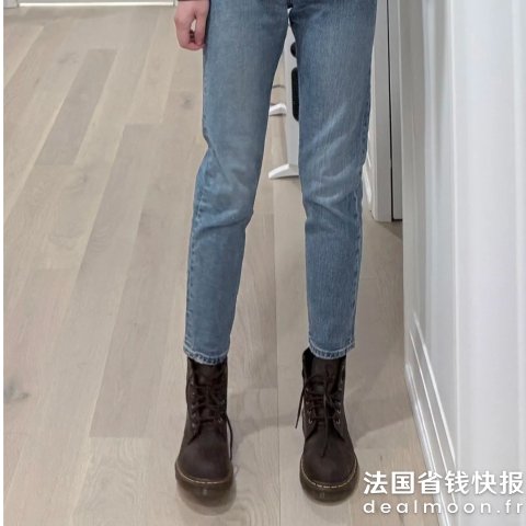 Dr. Martens靴筒收窄的恰到好处 能优化小腿比例 6孔皮革马丁靴