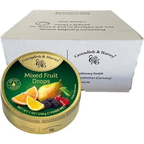 Cavendish & Harvey什锦水果糖 200克 10盒