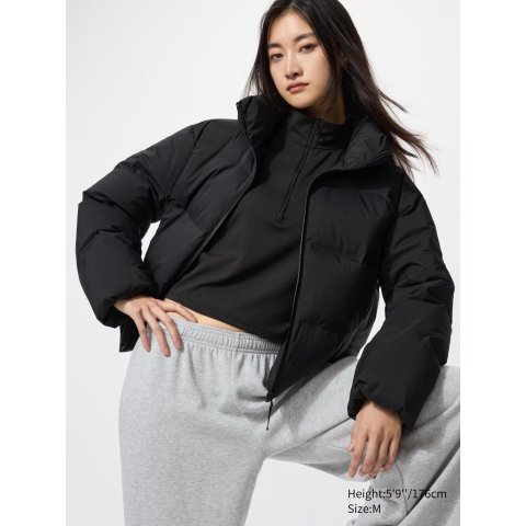  无缝羽绒短夹克