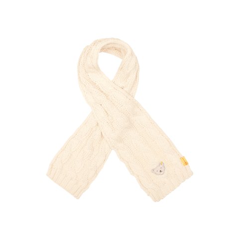 Steiff米白色针织围巾