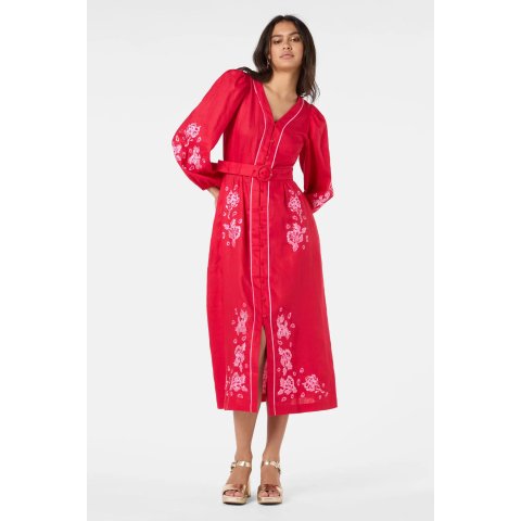 Ainslee 亚麻连衣裙 英式风