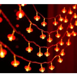 Mini 红灯笼串灯 6米40灯