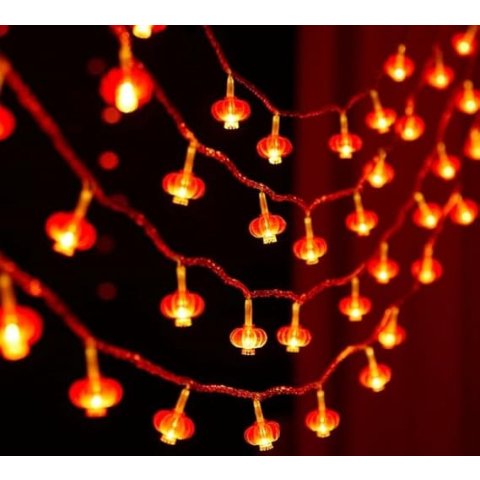 Mini 红灯笼串灯 6米40灯