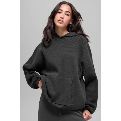 alo yogaScholar Hooded Sweater Knitted Cotton