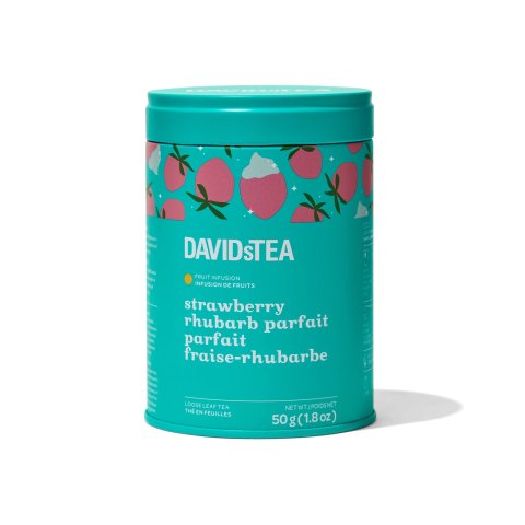DAVIDsTEA2个$12Parfait 草莓大黄限量茶罐