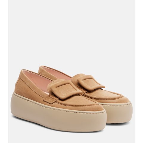 Roger VivierViv  Up Suede Platform Loafers