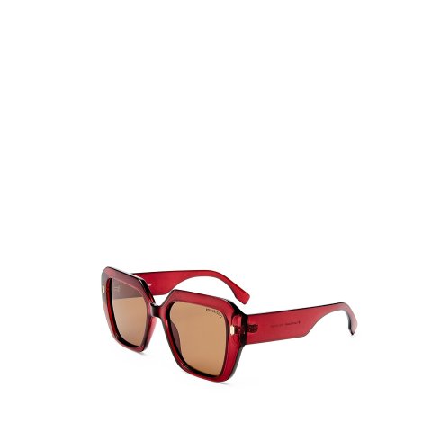 Massey 方框太阳镜 红色