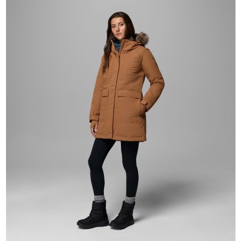 Columbia比例很好的焦糖+金点保温Little Si II 女士羽绒外套