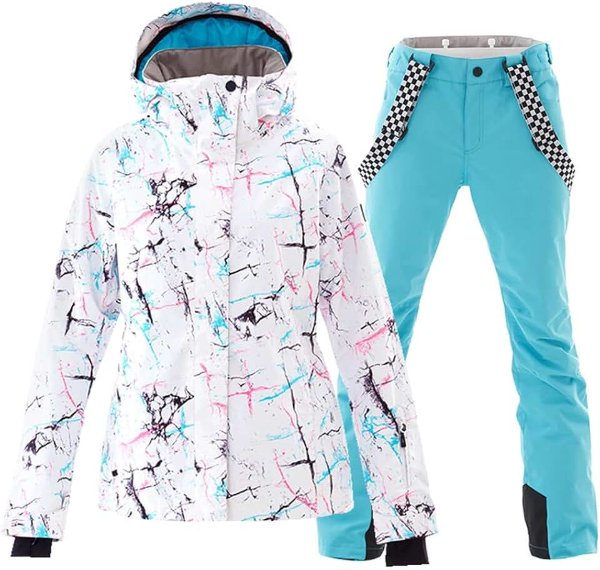 HOTIAN 女士滑雪套装 防水保暖