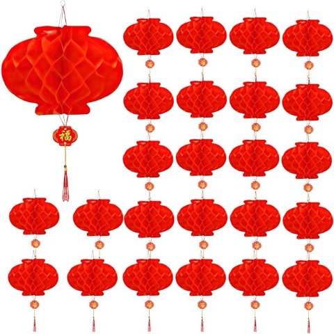 €0.27/个30只红色可折叠灯笼