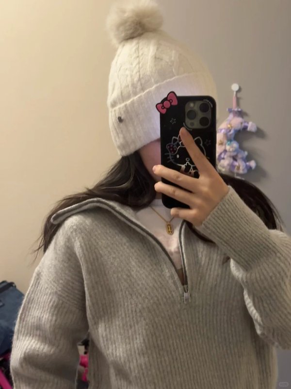 Alpaca 麻花针织羊毛帽