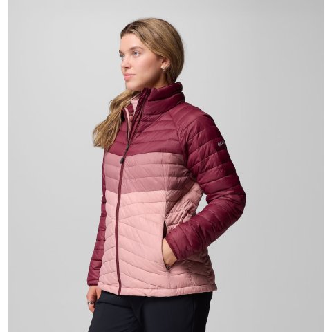 Columbia排骨版型渐变红 柔和清新Powder Pass 女士夹克