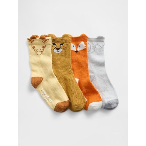 婴童动物袜 4双装