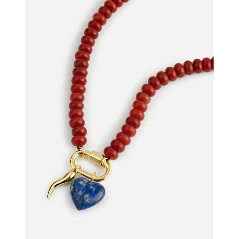 MadewellSemiprecious Beaded Carabiner Necklace