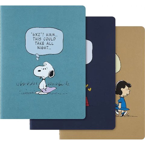 MoleskinePeanuts XL记事本 三本套装