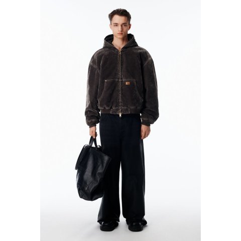 Alexander WangCarpenter Sweatshirt Flocked Denim Oversized