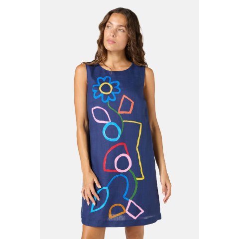 Line And Dandy 直筒连衣裙