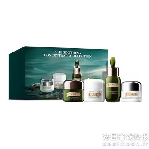 La Mer浓缩精华15ml+眼霜5ml+奇迹面霜15ml+颈霜5ml