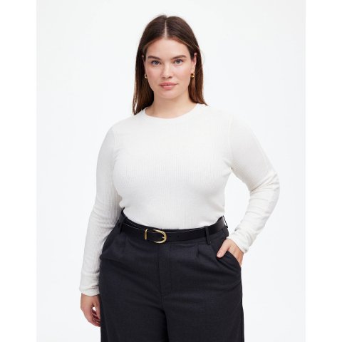 MadewellRibbed Crewneck Long-Sleeve Tee