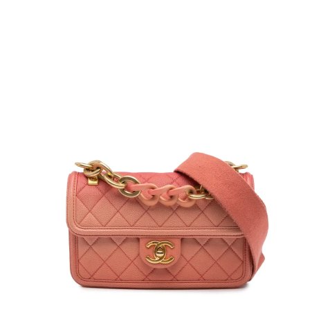 ChanelSunset On The Sea Quilted Flap Satchel
