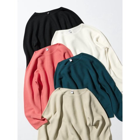 3D针织女圆领衫 棉质