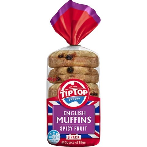 英式果味麦芬 6个