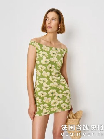 Reformation断码飞速！大牌变平价Lia 针织连衣裙