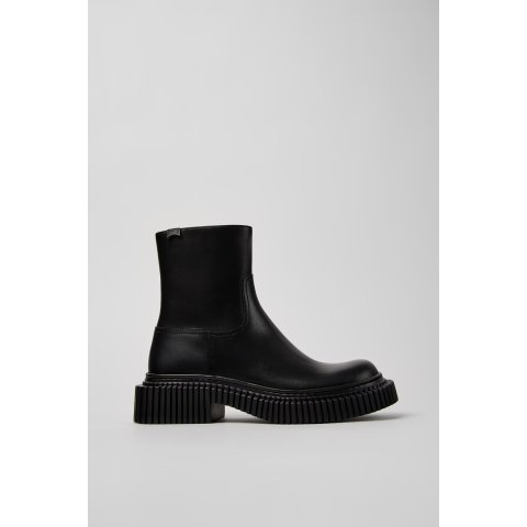 Pix Berlin 女士黑色中筒皮靴