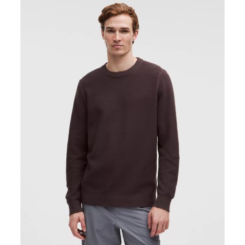 Textured Knit 圆领毛衣