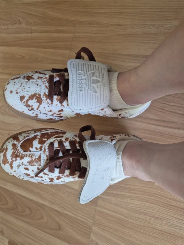 Samba LT 奶牛纹翻舌德训鞋