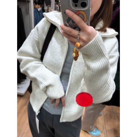 舒芙蕾 女款绒感开衫 