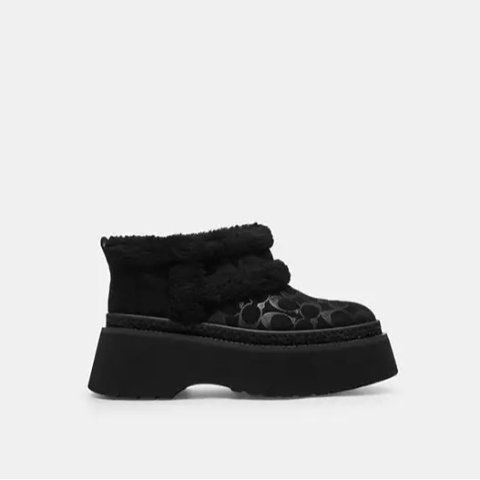 CoachChristina Bootie Signature Suede