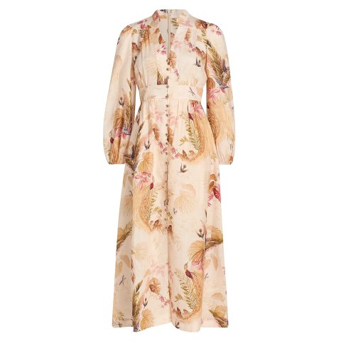 ZimmermannAscension Plunge Midi Dress