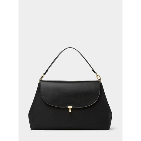 T-lock 帆布皮革手提包