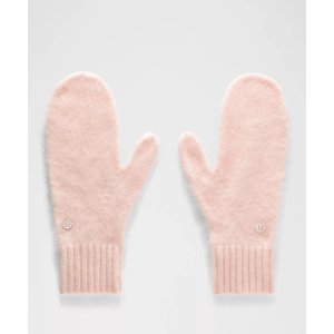 Fuzzy 羊绒手套 米色